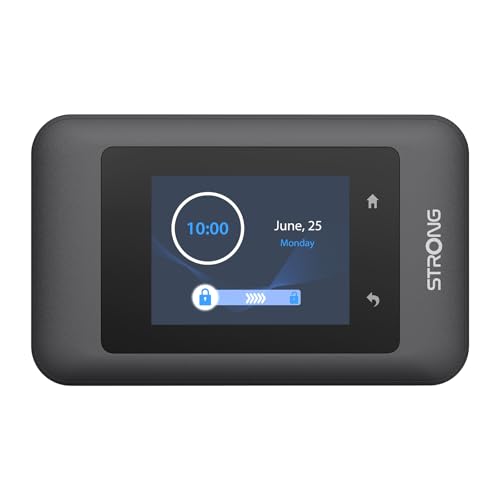 STRONG Mobiler WLAN Router mit SIM Steckplatz, 4G+ LTE CAT6 300 Mbit/s DL, WLAN AC900Mbit/s, Tragbarer WiFi Hotspot, Farbdisplay, Verbindet bis zu 16 Geräte, 2500 mAh Akku, USB-C Anschluss (MIFI900D)