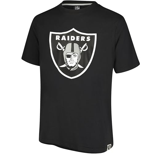 Ultra Game NFL Official Adults Super Soft Game Day T-Shirt - Unisex, Las Vegas Raiders, Team Color, Large