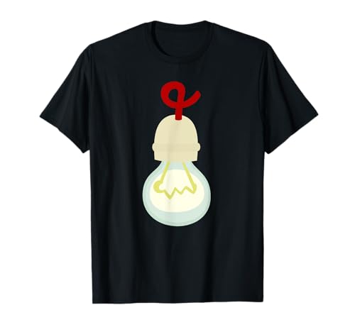 Bombilla Dibujo Divertido Friki Luz Electricidad Vintage Camiseta