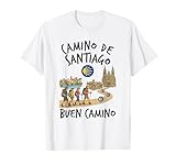 Camino de Santiago Buen Camino Saludo Peregrinación Caminata Camiseta