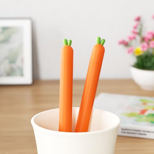 Image of ELETIUO Soft Silicone Sleeve Apple Pencil Case Compatible with Apple Pencil 1st Generation, Carrot Touch Screen Pen Protective Cover Accessories Compatible with iPad Pro 9.7 inch /10.5 inch /12.9 inch