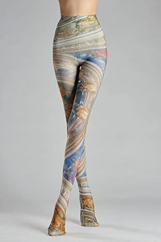 Image of Sahabowi Women's Sheer Tights, Digital Print Designs Stockings