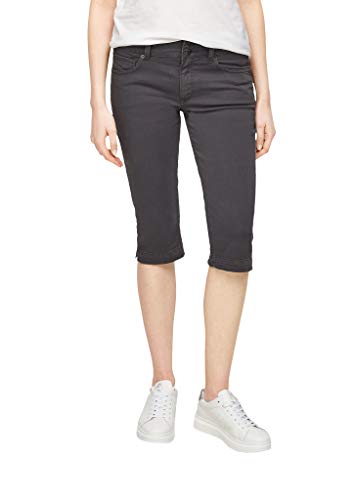 Q/S by s.Oliver Damen Slim Fit: Stretch Capri-Jeans dark grey 36
