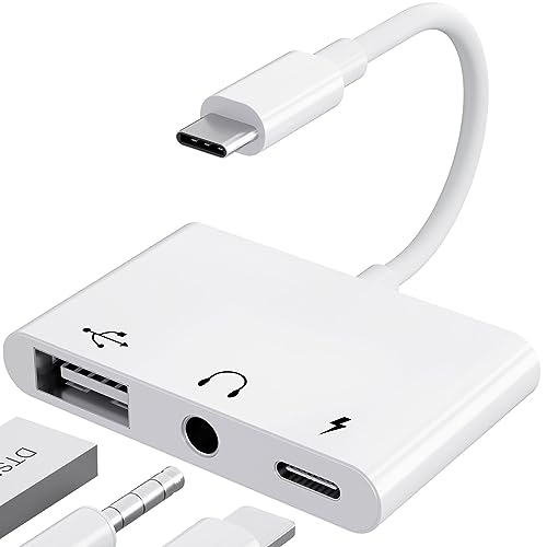 PNBACE USB C to USB Adapter 3 in 1 USB C to 3.5mm Audio Adapter for iPad USB Adapter