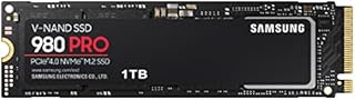 SAMSUNG 980 PRO SSD 1TB PCIe 4.0 NVMe Gen 4 Gaming M.2 Internal Solid State Hard Drive Memory Card, Maximum Speed, Thermal Control, MZ-V8P1T0B
