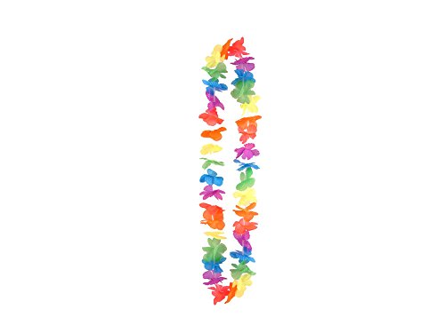 50 Colliers de Fleurs Hawaïens de Bienvenue pour Invités de Fête Luau