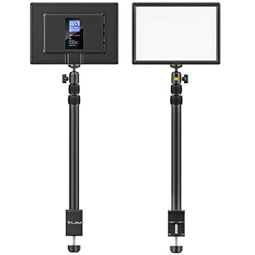 VIJIM K4 Premium Desktop LED-Videoleuchte mit Stativ und Tischklemme - mit internem Akku – Bild 8