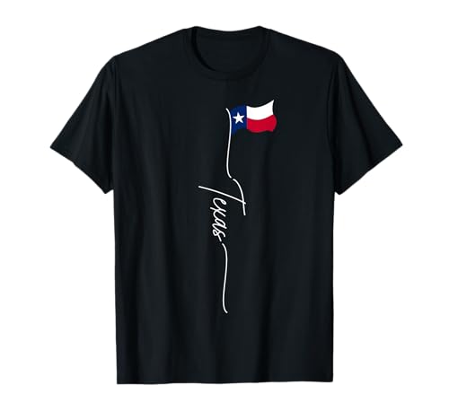 Bandera del estado de Texas, bandera patriótica de Texas Camiseta