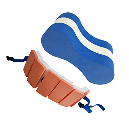 GANAZONO 2Pcs Swimming Float with Kickboard and Clip Plate for Beginner Swim Training Lightweight for Confidence Water for Pools and Beaches