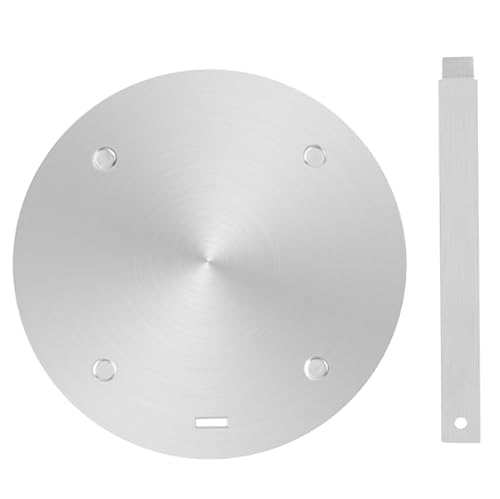 Adaptador de Inducción para Cafetera Moka 24cm, Difusor de Calor Inoxidable, Convertidor con Mango Anti-quemaduras