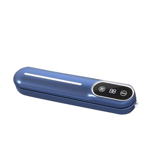 Vjsujehgy Máquina Selladora Al Vacío, Sellador Automático de Alimentos Táctil por Succión con de Vacío Externo, Modos Secos, Húmedos y Frescos, Enchufe UE A