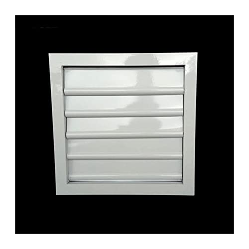 Persiana de pared para ventilación doméstica de aleación de aluminio, persianas móviles para ventilador extracto resistente a la lluvia (45CM x 45CM) miniatura 4