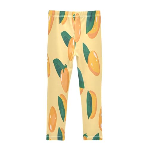 Toddler Girls Leggings Printed Yoga Pants Leggings Mango Leaves for Kids2