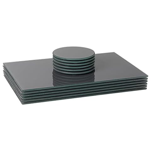 Harbour Housewares Glass Placemats & Coasters Set Cover