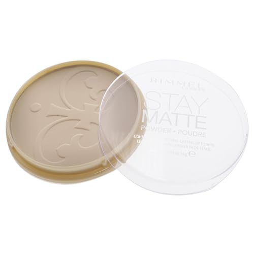 Image of Rimmel London Stay Matte - 011 Creamy Natural - Pressed Powder, Lightweight, High Coverage, Shine Control, 0.49oz (Pack of 2)