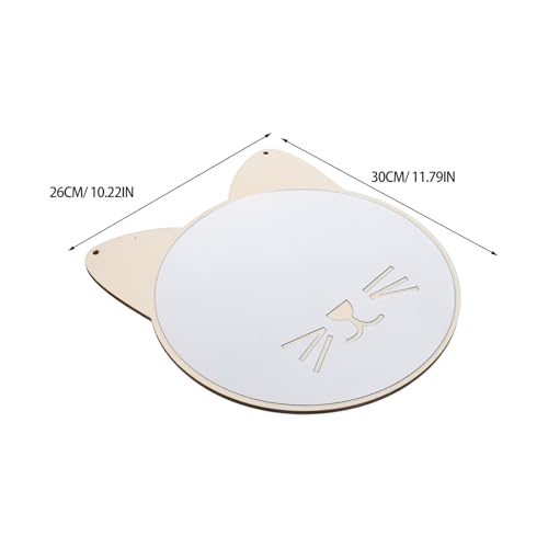 Miroir original chat en bois déco murale idéale pour cadeau de naissance - 3