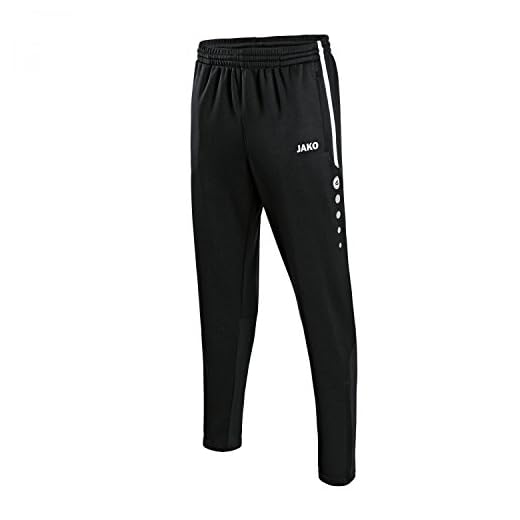 JAKO Herren Trainingshose Active, schwarz/weiß, M, 8495