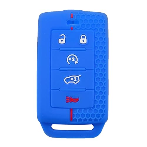Etui Clés Voiture en Silicone Jeep évite les bris de boîtier et rayures de télécommande