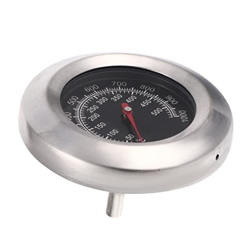 FUNOMOCYA 1 Pieza termómetro indicador 50 ℃ a 500 ℃ calibre instante térmico herramienta de medición de temperatura de barbacoa Acero inoxidable Black