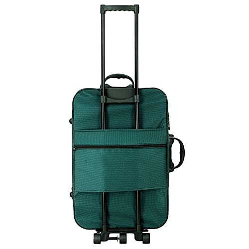 Skyline-21-Inch-Polyester-Lightweight-Trolley-Travel-BagSuitcase-Bag-with-Wheels-for-Men-and-Women-Number-Lock-Available-Turquoise