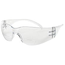 Sellstrom Lightweight, Comfortable, Scratch-Resistant Protective Eyewear Bifocal Safety Glasses, Unitary Polycarbonate Clear Lenses, 1.5 Magnification Qty 1, Hard Coating, Clear, S70703