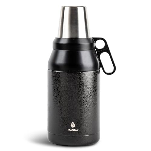Manna Stack Stainless Steel Insulated Growler - 64 Oz - Onyx