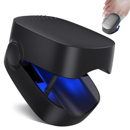 Dispositivo de Limpieza de Hongos en Uñas, Berrlly Dispositivo de Láser de Hongos Uñas 460nm Luz Azul Altamente Efectiva para Hongos en Las Uñas, Fácil de Usar en Casa, Personas Mayores(Negro)