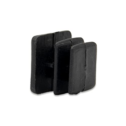 Image of Flyshop 13 x 13 mm, 0.51 inch x 0.51 inch Black Plastic Hole Plugs Square Tubing End Caps Tube Inserts Durable Furniture Glide for Chair Table Stool Leg 8 Pack
