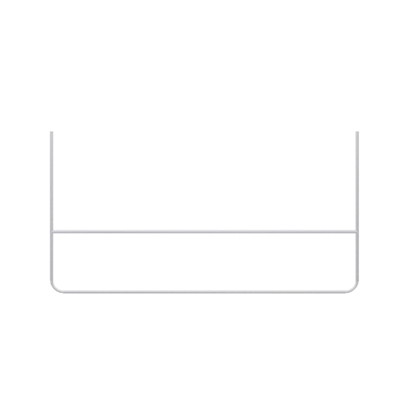 JKJZSALJ Hanging Metal Clothing Display Rack,Metal Commercial Clothing Hanger Ceiling Hanger,U-Shaped Hanger Retail Store Clothing Clothes Rail,Used In Boutiques,100cm White U