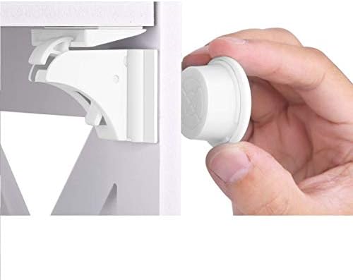 TOOLIC Magnetic Child Safety Locks Kits for Cabinet Drawer Cupboard Door Baby Proof Invisible No Drilling Design (3 Keys & 20 Locks)