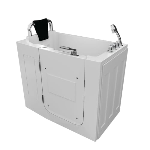 AcquaVapore Sitzbadewanne Senioren Wanne Sitzwanne mit Tür S08-TH-A-L 68x110cm