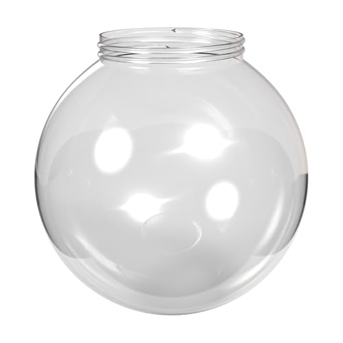 Image of KASTLITE Clear Plain 6 inch Acrylic Festival Globe, 3.25 inch Threaded Neck