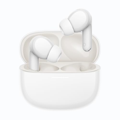 Redmi Buds 8 Kablosuz Bluetooth Kulak İçi Kulaklık, Hibrit Aktif Gürültü Engelleme, Çift Cihaz Bağlantısı, Bluetooth 5.4,42 Saat Toplam Pil Ömrü, Beyaz