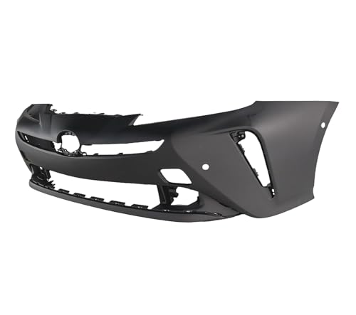Image of FitParts Compatible with Toyota Prius 2019-2022 Front Bumper Cover | Primed, With Tow Hook Hole, Ready to Paint, OEM 5211947979, TO1000458