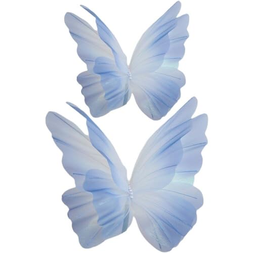 Grand Papillon Décoratif 3D pour Fête, 2 Pièces, Décoration Murale Géante pour Anniversaire, Réception-Cadeau pour Bébé, Mariage