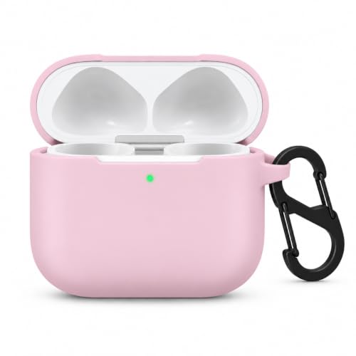 Image of Silicone Case Cover for Apple AirPods 4 (Earbuds Not Included) (Baby Pink)