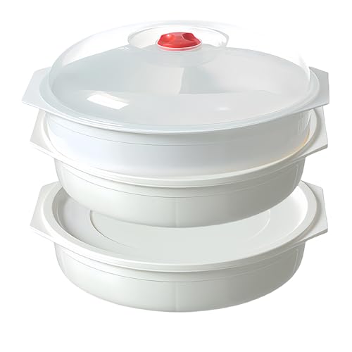 Micro Onde Blanc Lot 3 Ustensiles Micro-ondes Emsa - Blanc/Rouge, Sans BPA Micro Ondes Blanc