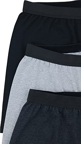 ToBeInStyle Men's Pack of Button Fly Loose Fit Solid Print Boxers 7