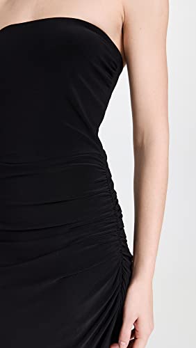 Image of Norma Kamali Women's Strapless Side Drape Gown