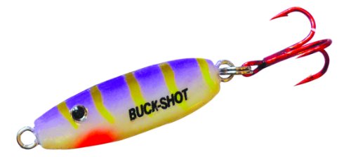 Northland Tackle Bruvs3-46 Uv Buck Shot Spoon, 1/8-Ounce, Purple Tiger #TOP10