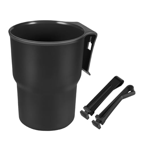 Hanging Car Cup Holder, Multi-Function Cup Holder Organizer with Air Vent Clip, Auto Window Door Drink Holder for Cellphone Pen Coffee Key Bottle (Black 2)