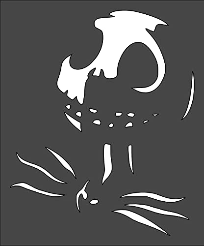 1- 5x6 inch Custom Cut Stencil Jack Skellington Art Supplies DIY Scrapbooking Painting on The Wall and Other Surfaces