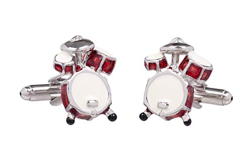 Onyx Art Drum Kit Gemelos  Juego de Tambores para Camisa Gemelos Baterista presentados en Caja de Regalo