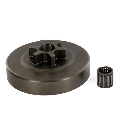 GREENSTAR - Pignon Etoile 3/8 Lp 6 Dents - Kit Pignon Démarrage Avec Roulement - Pour Tronçonneuse - Adaptable Modèles STIHL 020T, 200T, MS192T, MS200, MS200T