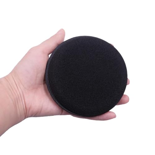 Pad applicatore di cera – tamponi applicatori in schiuma per dettagli auto | tampone applicatore in schiuma ultra morbida rotonda per auto, spugna di cera, applicatore manuale a e lucidatura
