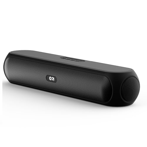Image of GOBOULT Bassbox X20 Bluetooth Speaker 20 Watt BoomX Audio, Up to 6 Hrs Playtime, Type-C Charging, AUX /TF Card /USB & BTv 5.4, Bluetooth Sound Bar Portable (Pure Black)