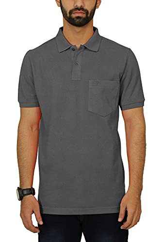 Image of Celsius Men's Half Sleeve Classic Solid Pique Polo with Pocket