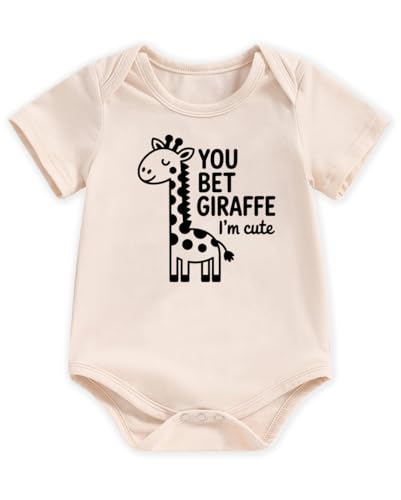 cheerilulu Newborn Infant Baby Boys Girls Bodysuit, Unisex Short Sleeve Funny Romper Reveal Pregnancy Announcement Clothes