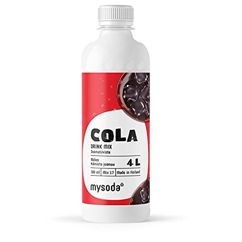 Mysoda Sirup Cola Geschmack, 1x Flasche ergibt 4 Liter Fertiggetränk, 500ml Konzentrat Cover