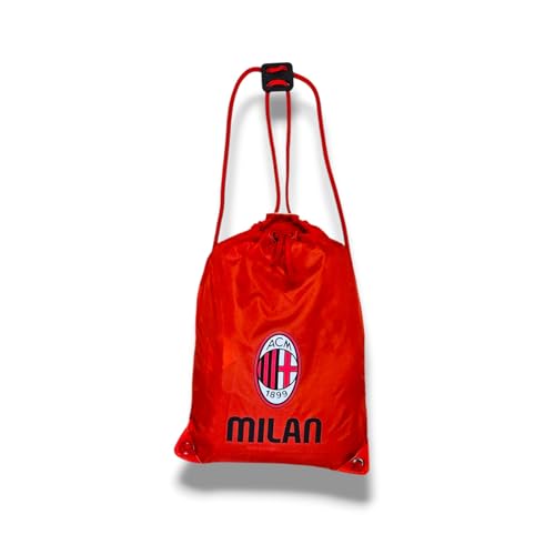 3R Sport AC Milan - Bolsa de deporte, 100% poliéster, con prácticos bolsillos